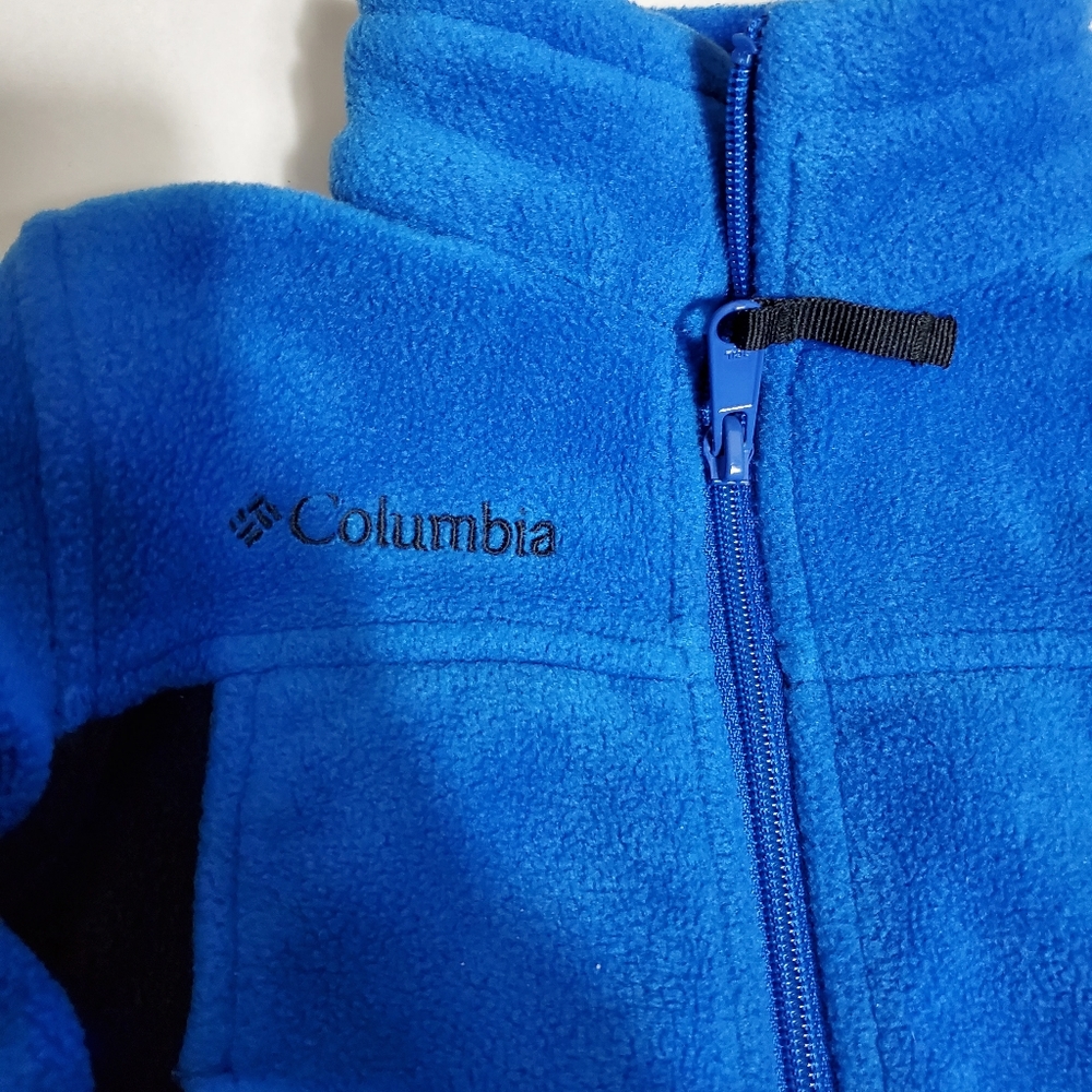 INFANT COLUMBIA ZIPPER UP LONG SLEEVE COLLAR FLEECE JACKET SIZE 18 MONTHS. - Picture 2 of 6